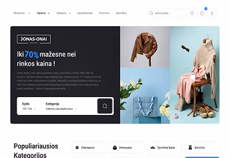 Mobile view of E-commerce Store project